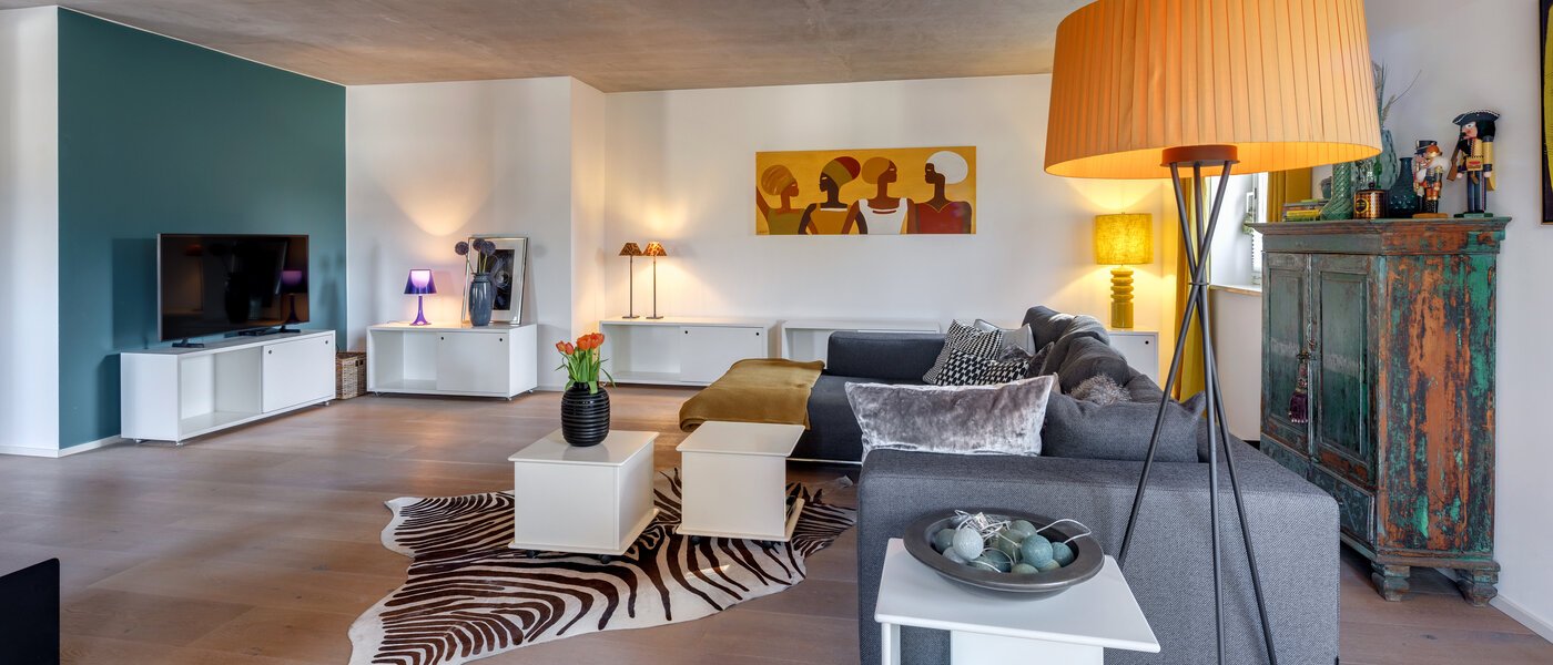 ペントハウス住宅 München Solln 05 リビングルーム 13410