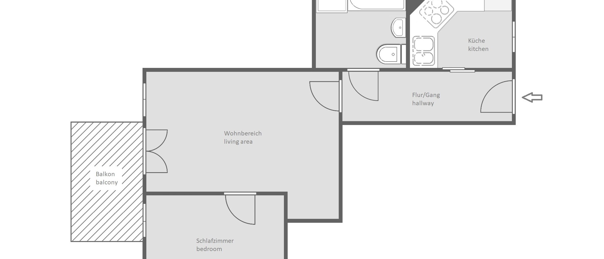 マンション München Messestadt Riem 01 見取り図 13423