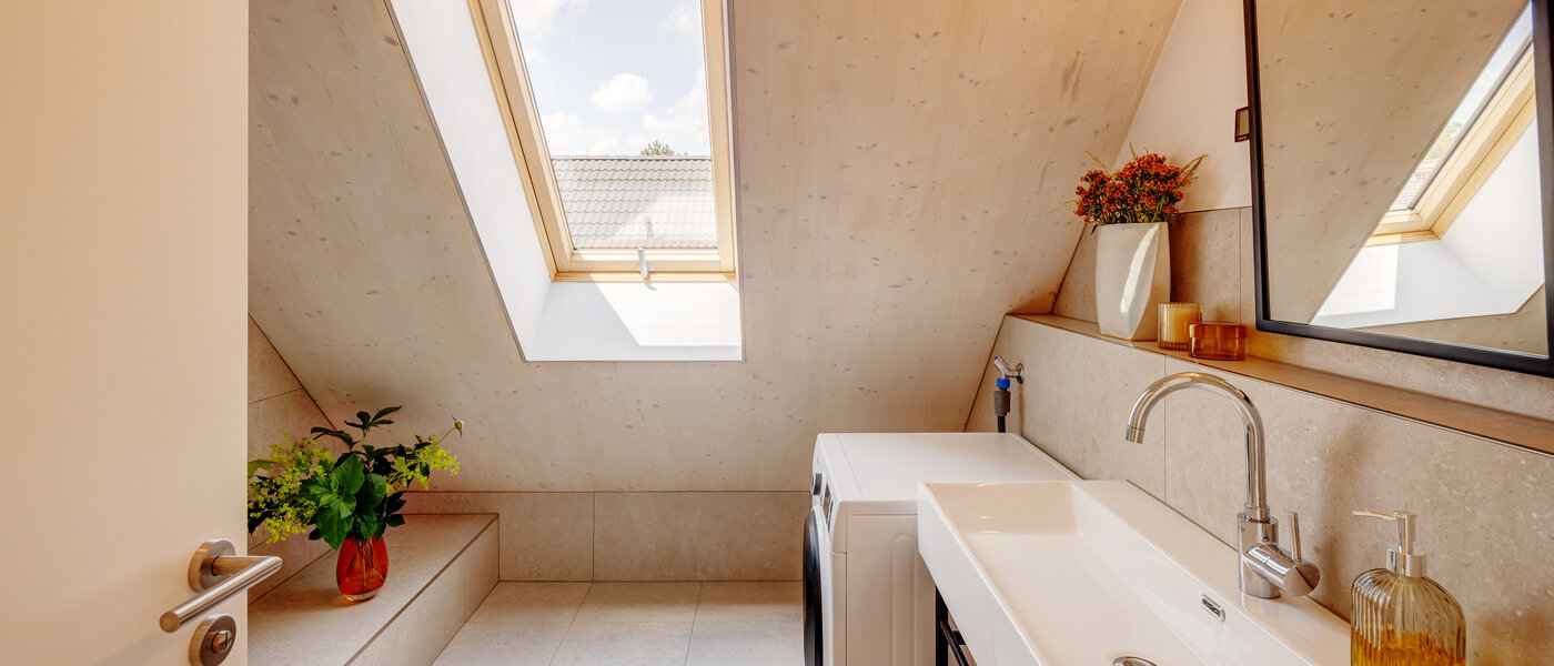 アティック・フラット（屋根裏） München Berg am Laim 02 浴室 13504