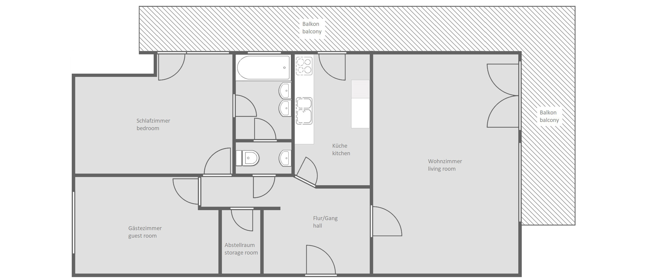 マンション München Altbogenhausen 01 見取り図 13633