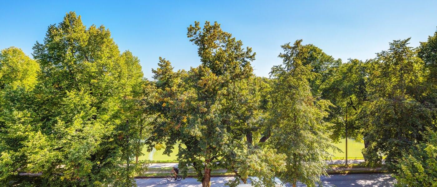 アティック・フラット（屋根裏） München Nymphenburg 01 物件からの眺め 13654