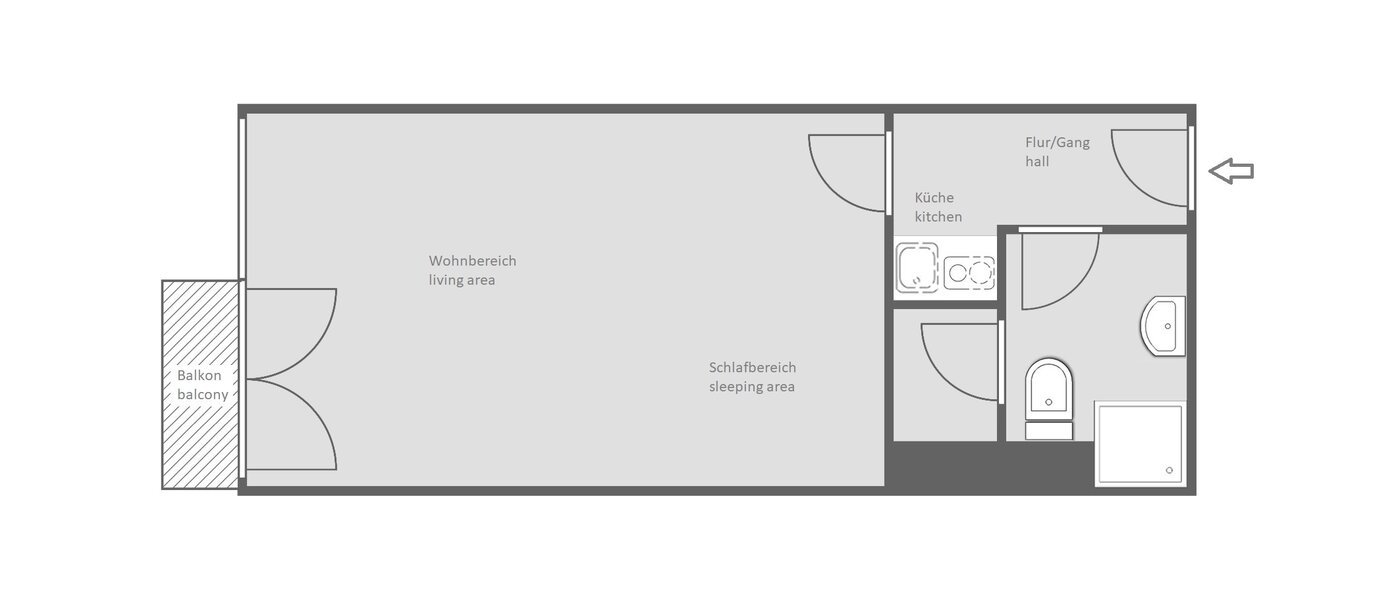 マンション Unterschleißheim 01 見取り図 13675