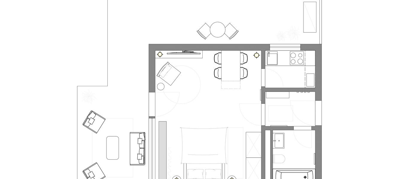 ペントハウス München Pasing 01 見取り図 13685