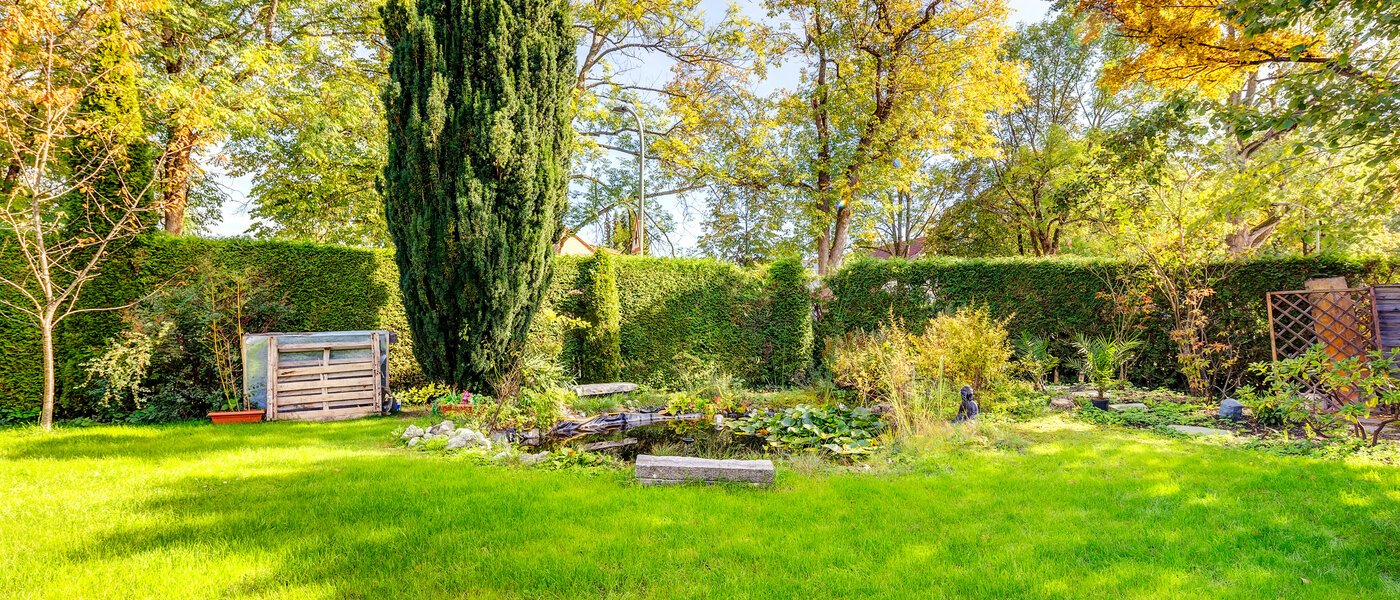 テラスハウス角住宅 Eichenau 02 庭 13696