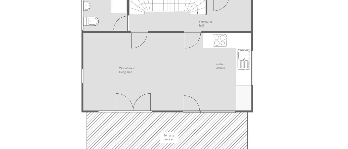 一戸建て Oberhaching 01 見取り図 13766