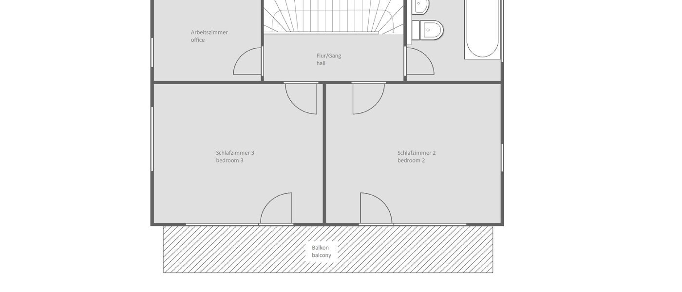 一戸建て Oberhaching 02 見取り図 13766