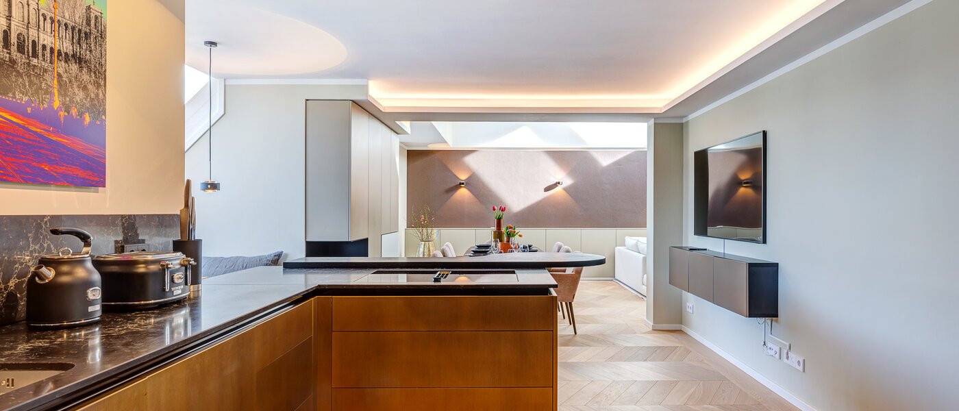 複層－回廊住宅 München Altstadt 03 キッチン 13841