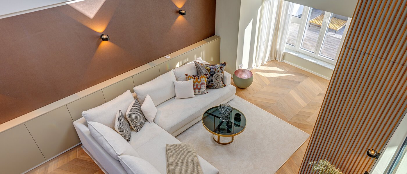 複層－回廊住宅 München Altstadt 02 リビングエリア 13841