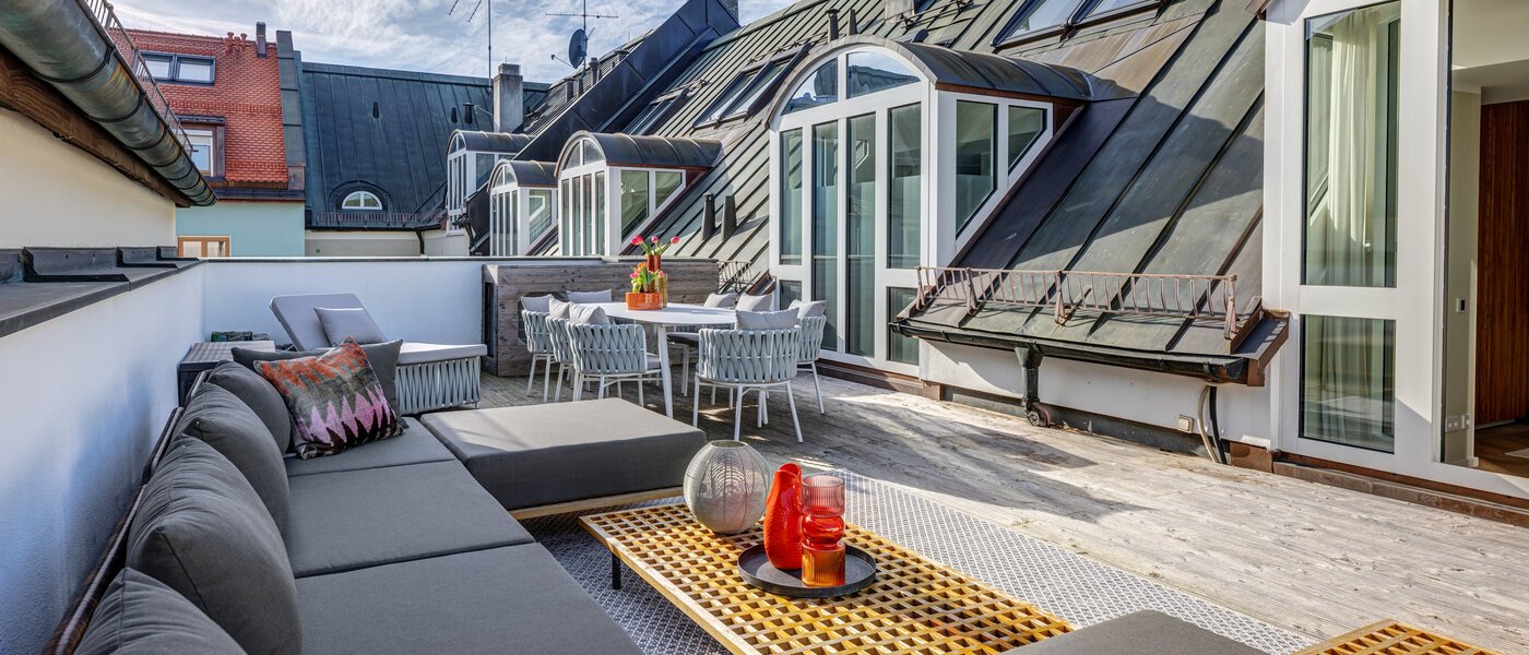 複層－回廊住宅 München Altstadt 02 ルーフテラス 13841