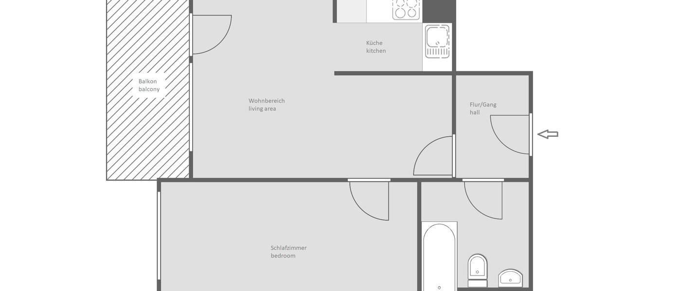 マンション München Feldmoching 01 見取り図 13848