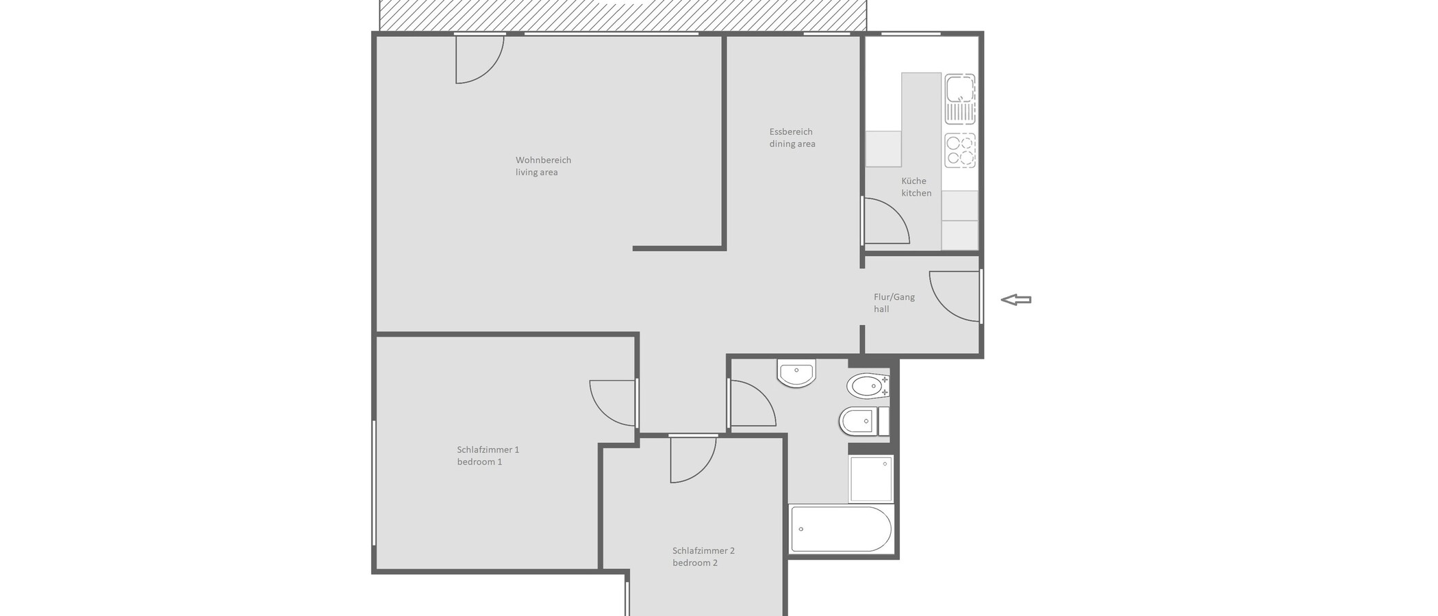 マンション Gauting 01 見取り図 13889