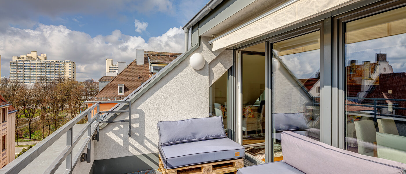 アティック・フラット（屋根裏） München Ludwigsvorstadt 01 ルーフテラス 13896