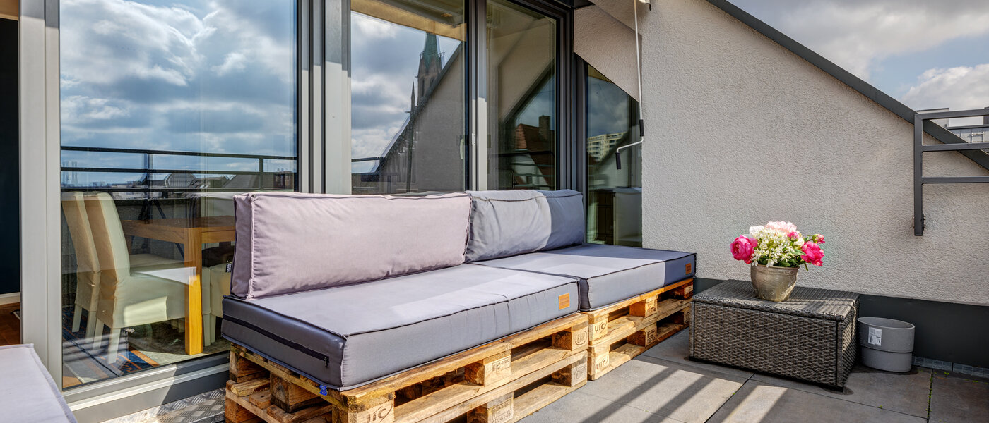 アティック・フラット（屋根裏） München Ludwigsvorstadt 03 ルーフテラス 13896