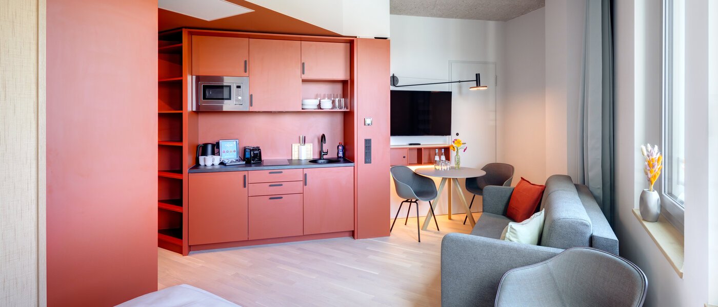 アパルトマン Unterföhring 01 リビングエリア 14037