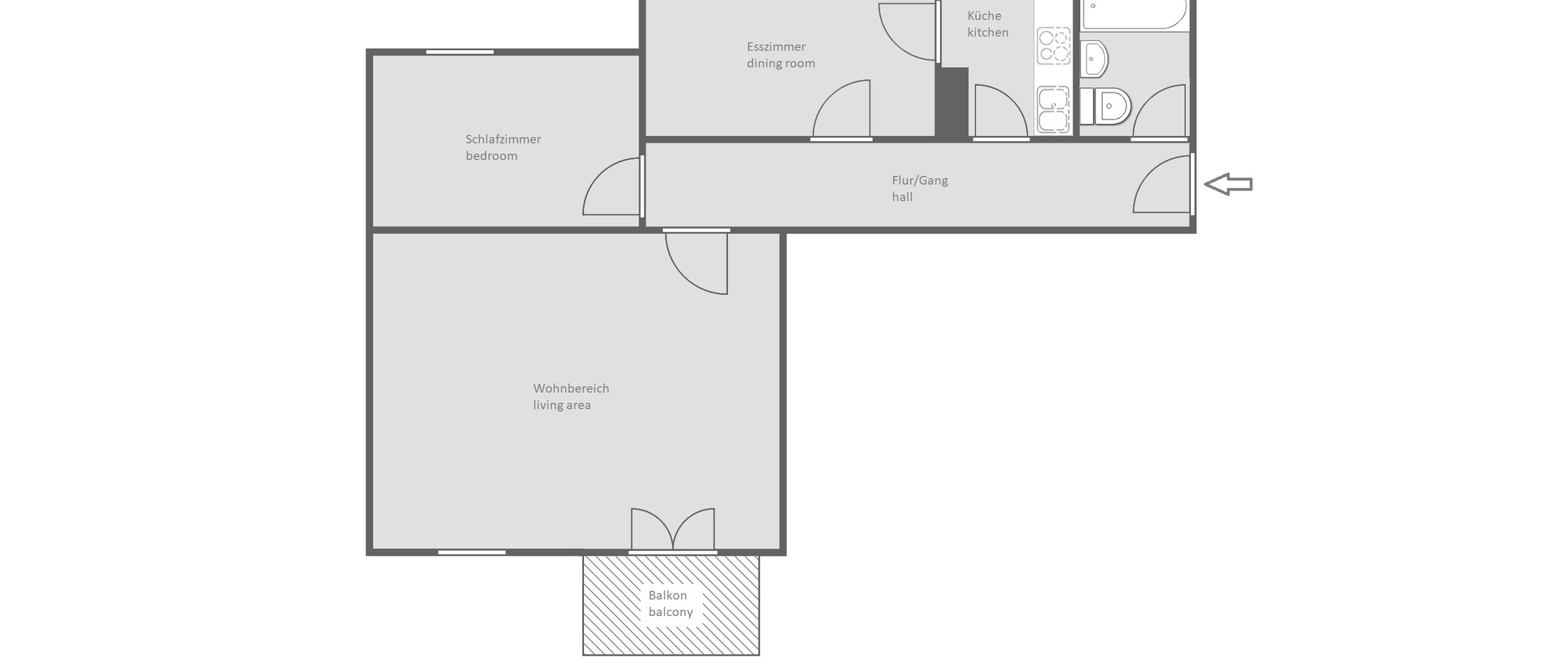 マンション München Haidhausen 01 見取り図 14128