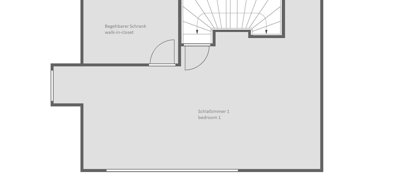 セミ・デタッチド・ハウス（一戸建てを二つに分けた家屋） Ottobrunn 03 見取り図 14180