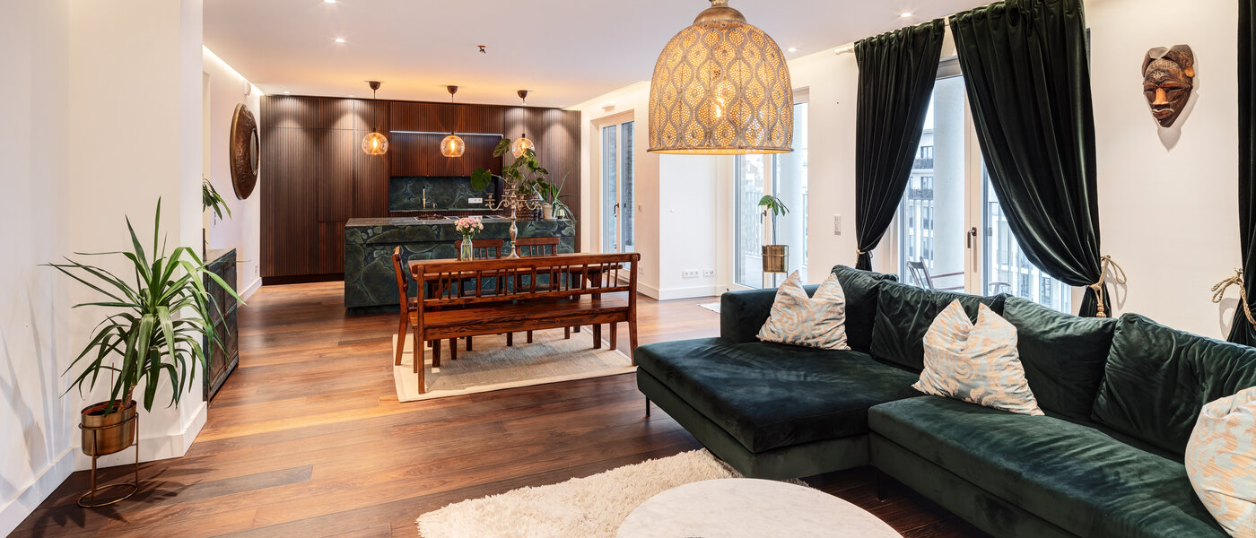 ペントハウス住宅 München Au 02 リビングルーム 14243