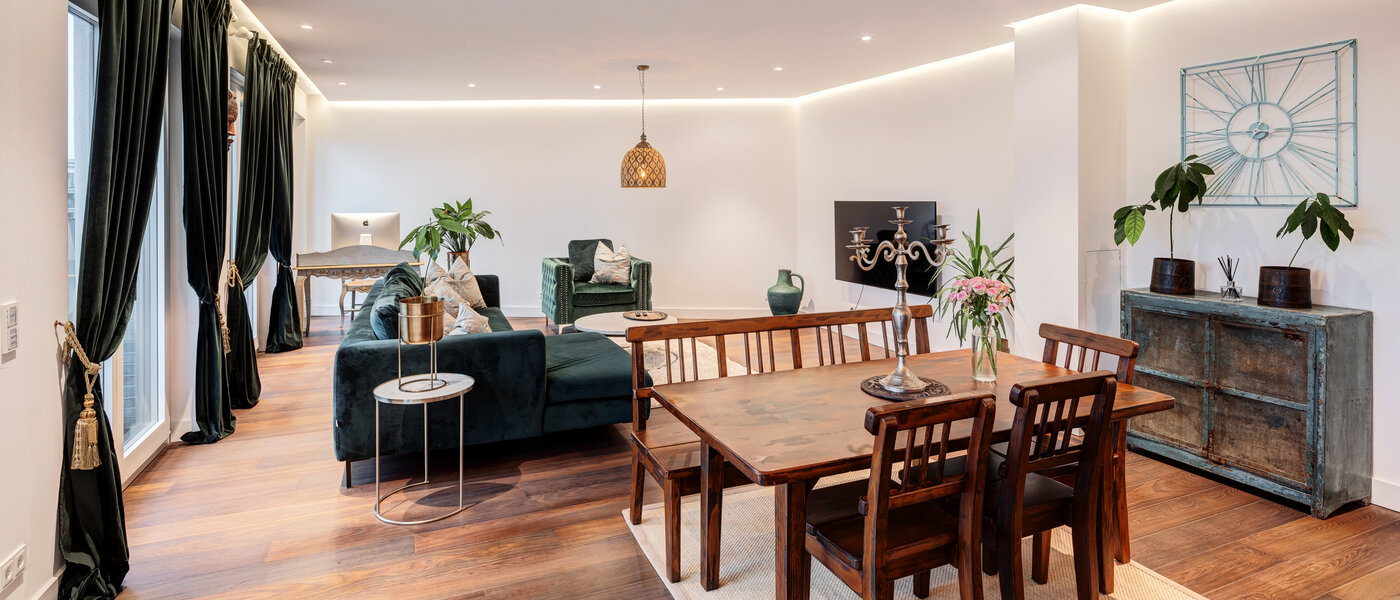 ペントハウス住宅 München Au 03 リビングルーム 14243