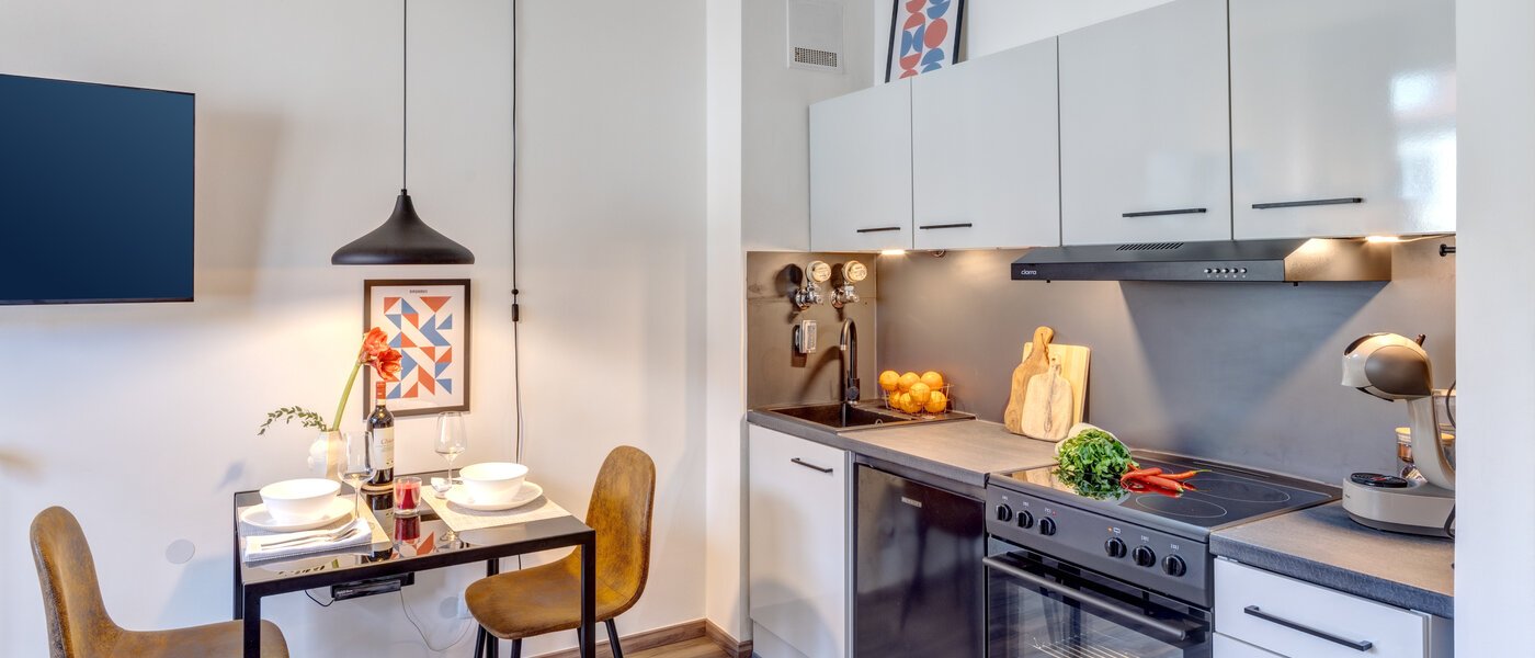 アパルトマン München Schwabing-West 02 リビングエリア 14298