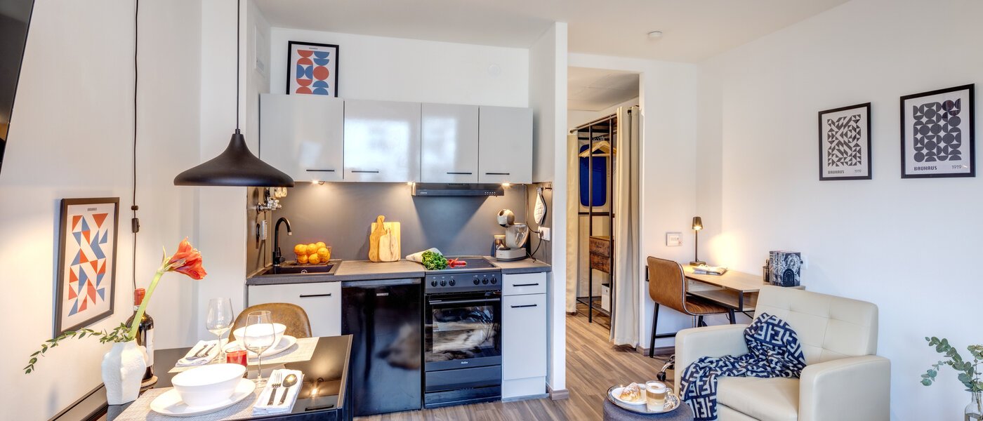 アパルトマン München Schwabing-West 03 リビングエリア 14298