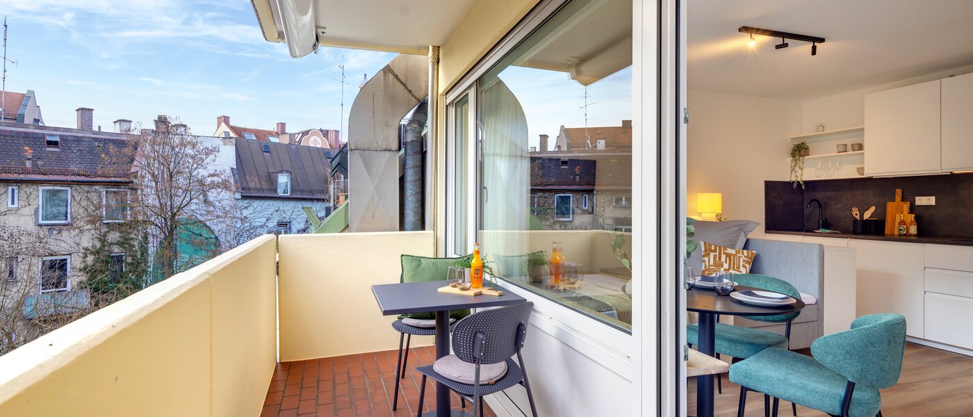 アパルトマン München Schwabing-Nord (zw. Leopoldstraße & Englischen Garten) 01 ベランダ 14305