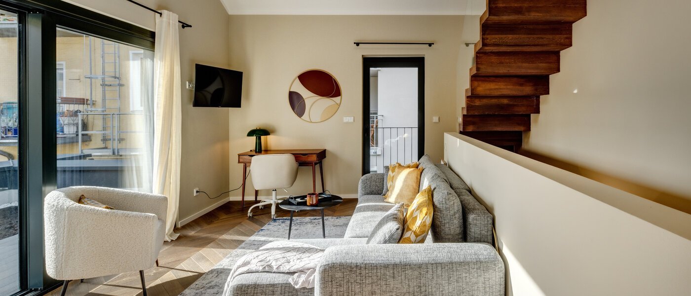 メゾネット・マンション（複数階にわたるマンション） München Glockenbachviertel 01 2.　リビングエリア 14318