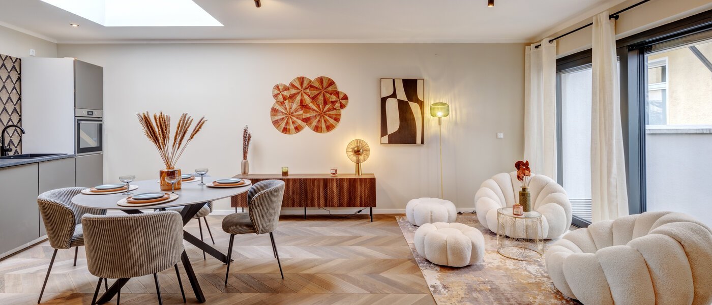 メゾネット・マンション（複数階にわたるマンション） München Glockenbachviertel 01 リビングエリア 14318