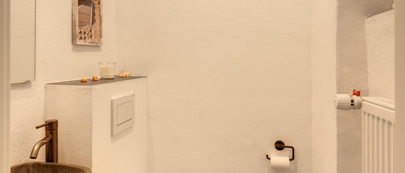 "タウン・ハウス/ローハウスのミドルハウス（外壁を共有した家の並びの両角以外のハウス） " Gmund am Tegernsee 01 ゲスト用 WC 14329