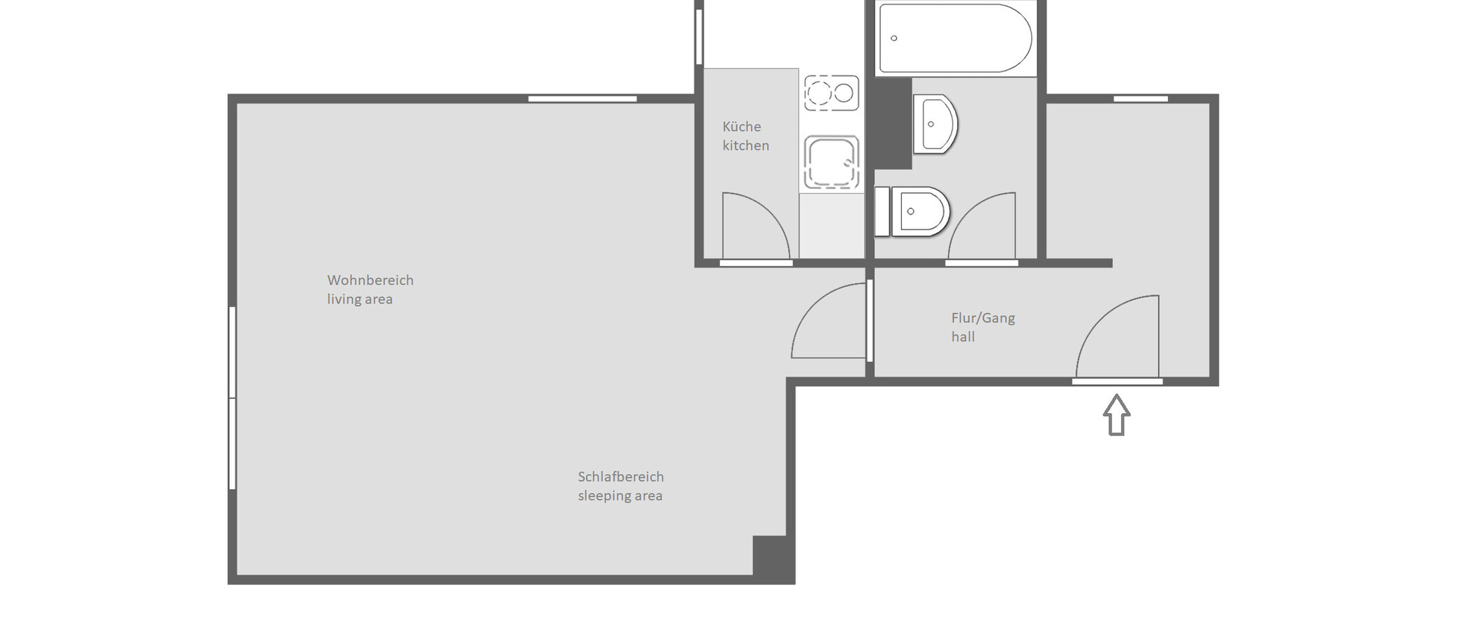 マンション München Obermenzing 01 見取り図 14346