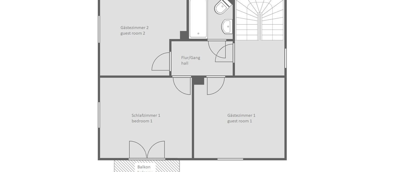 一戸建て München Daglfing 02 見取り図 14387