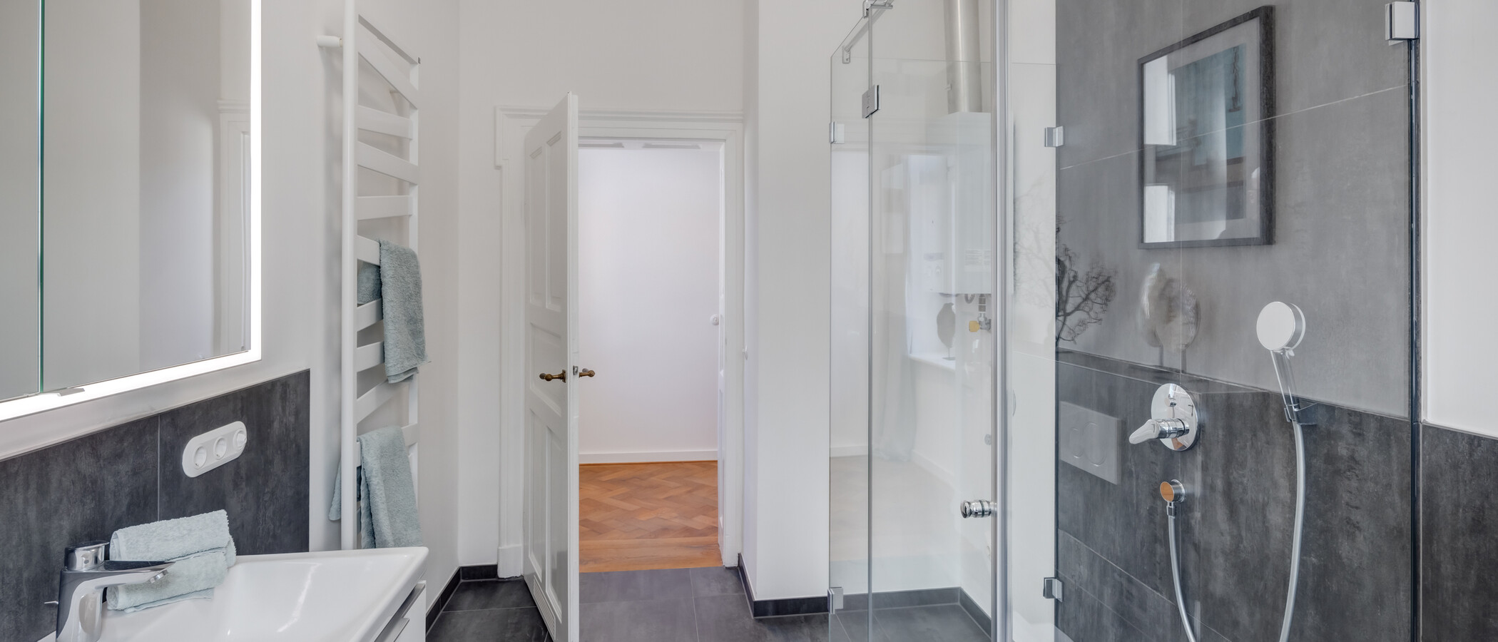 マンション München Schwabing-Nord (zw. Leopoldstraße & Englischen Garten) 03 浴室 14397