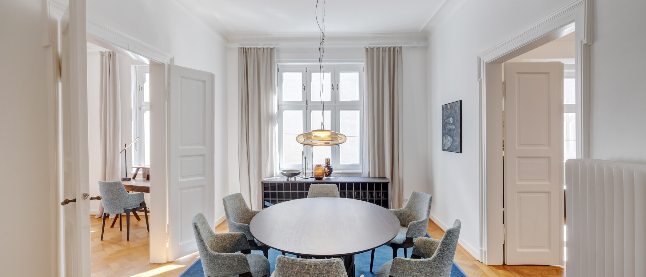 マンション München Schwabing-Nord (zw. Leopoldstraße & Englischen Garten) 01 ダイニングルーム 14397