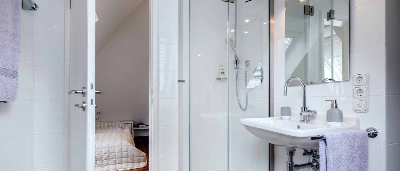 セミ・デタッチド・ハウス（一戸建てを二つに分けた家屋） Grünwald 01 ２つめの浴室 14454