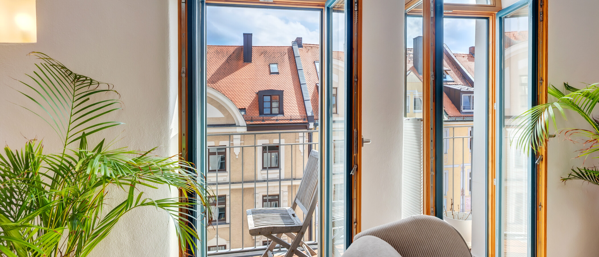 アティック・フラット（屋根裏） München Dreimühlenviertel 01 ベランダ 14505