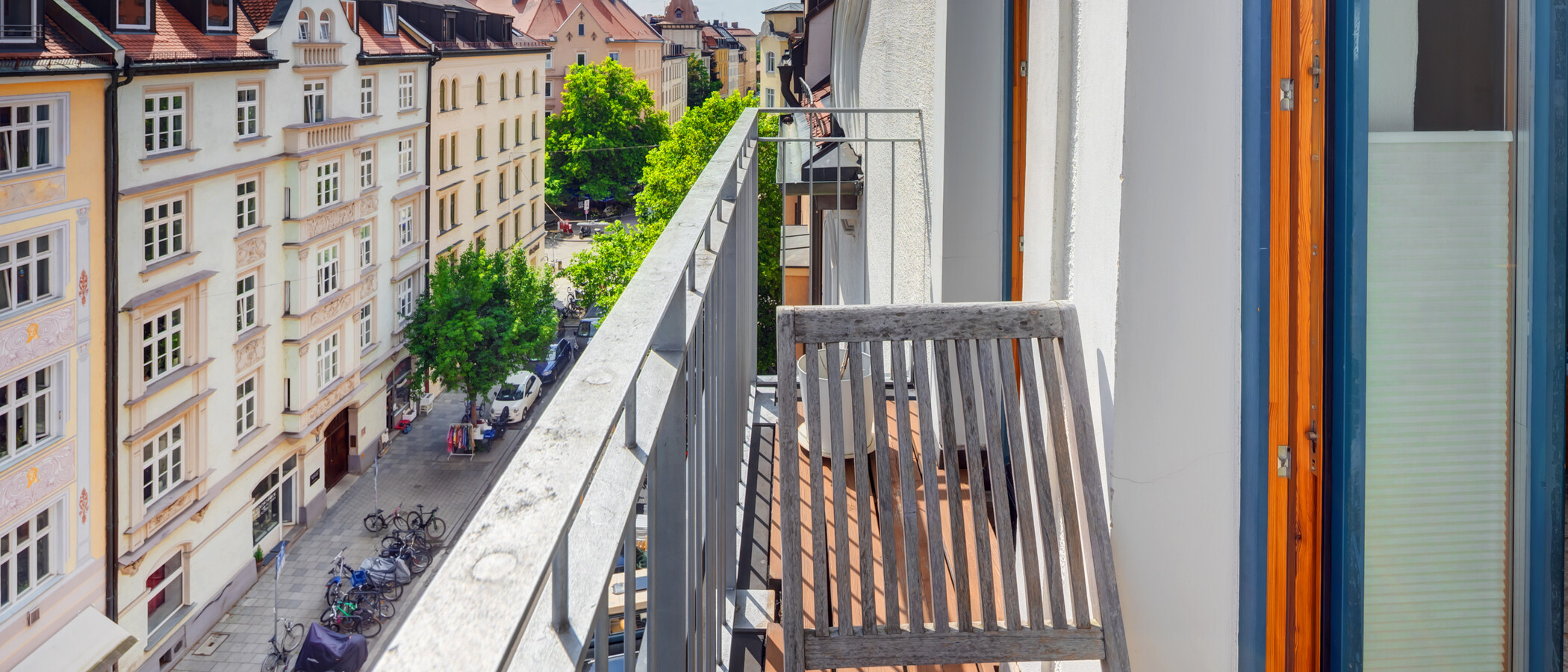 アティック・フラット（屋根裏） München Dreimühlenviertel 03 ベランダ 14505