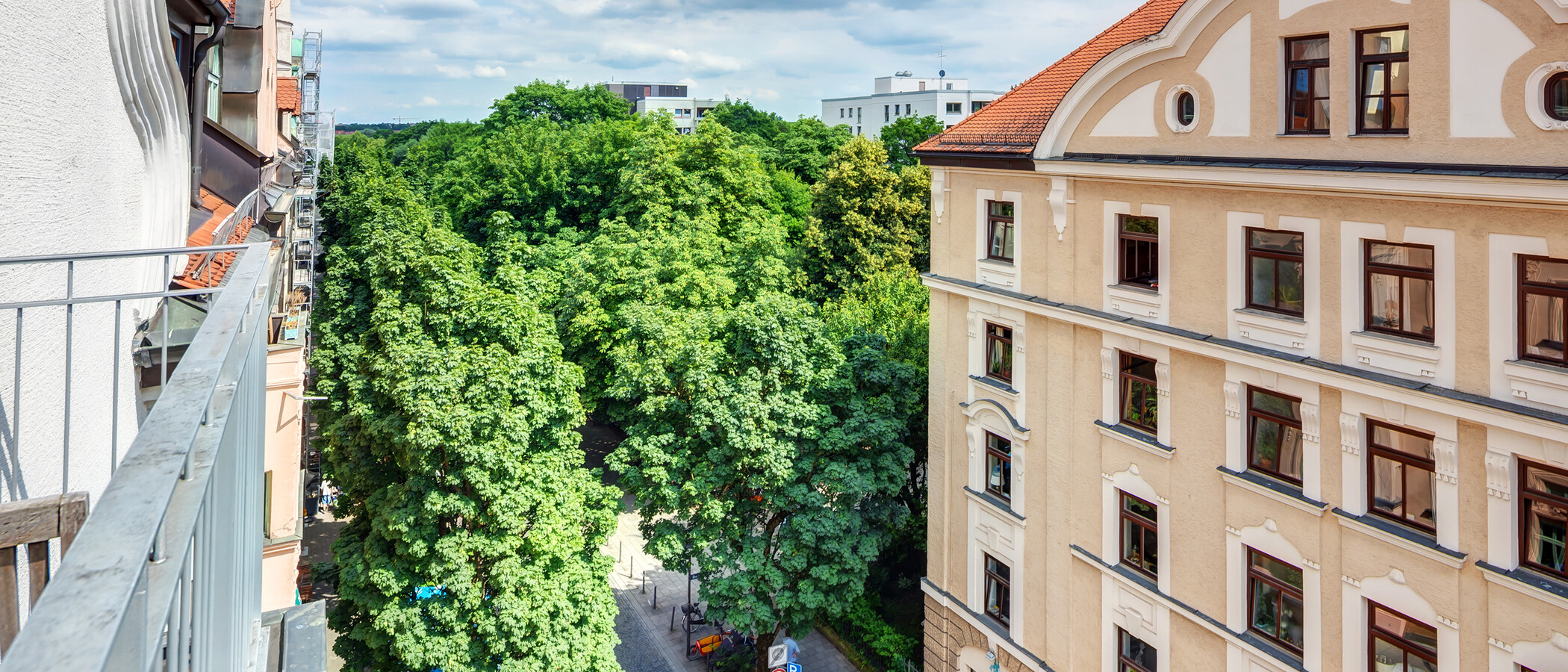 アティック・フラット（屋根裏） München Dreimühlenviertel 01 物件からの眺め 14505