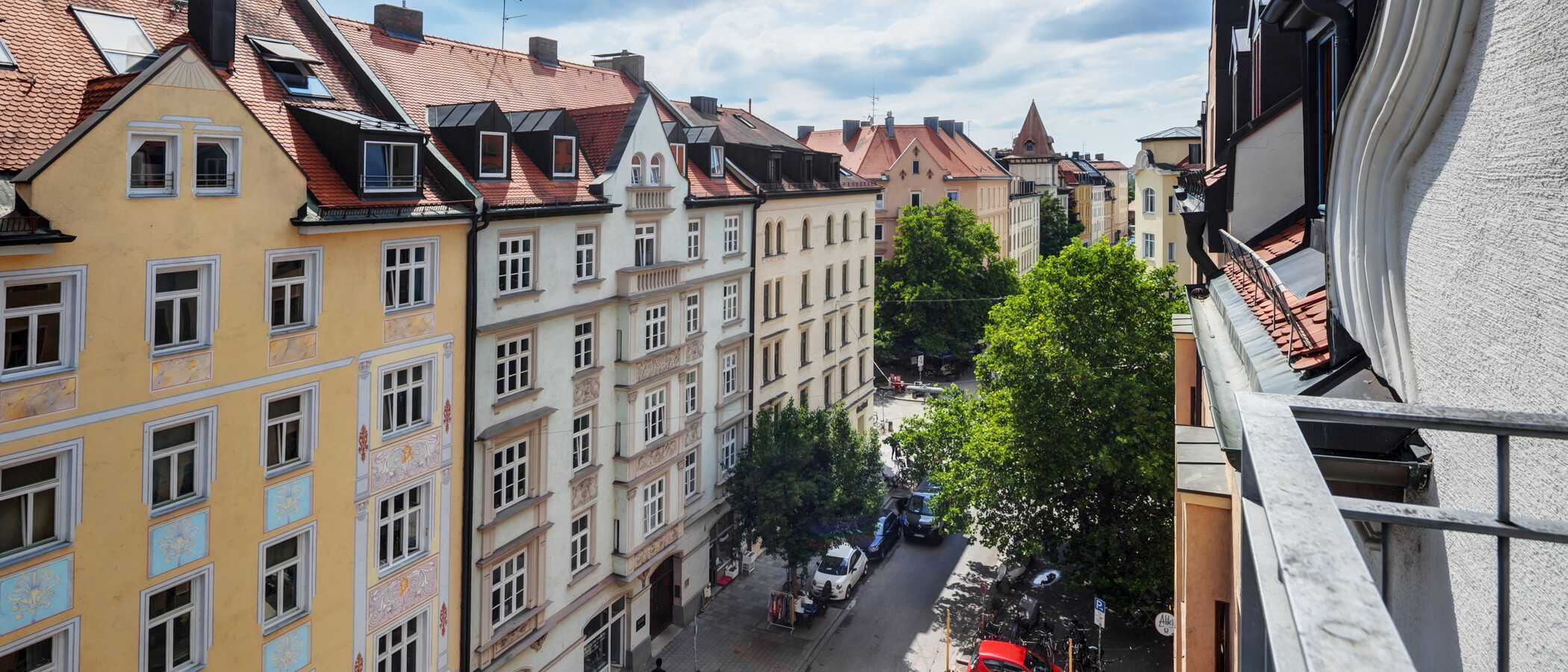 アティック・フラット（屋根裏） München Dreimühlenviertel 02 物件からの眺め 14505