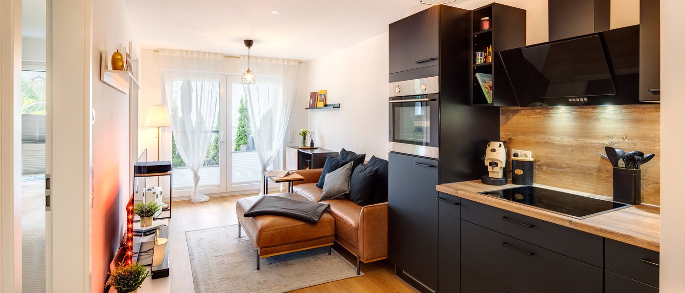 マンション Unterföhring 01 リビングエリア 14540