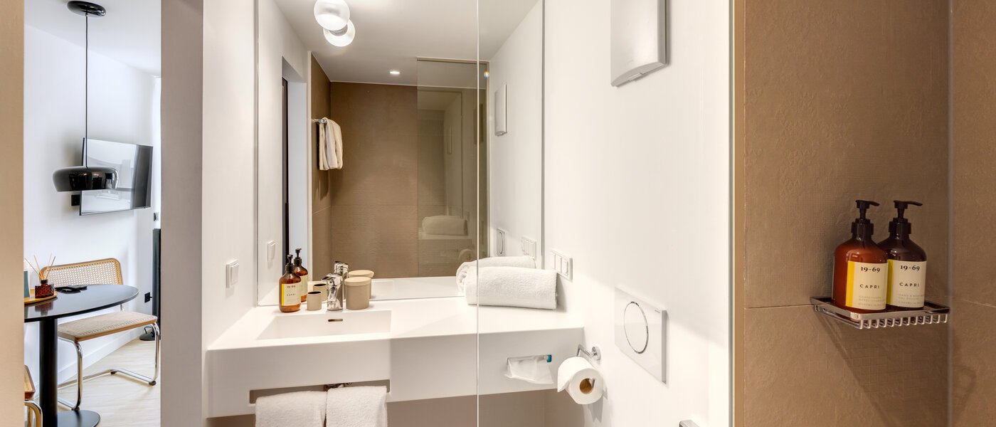 アパルトマン München Schwabing-West (rund um den Hohenzollernplatz) 01 浴室 14544