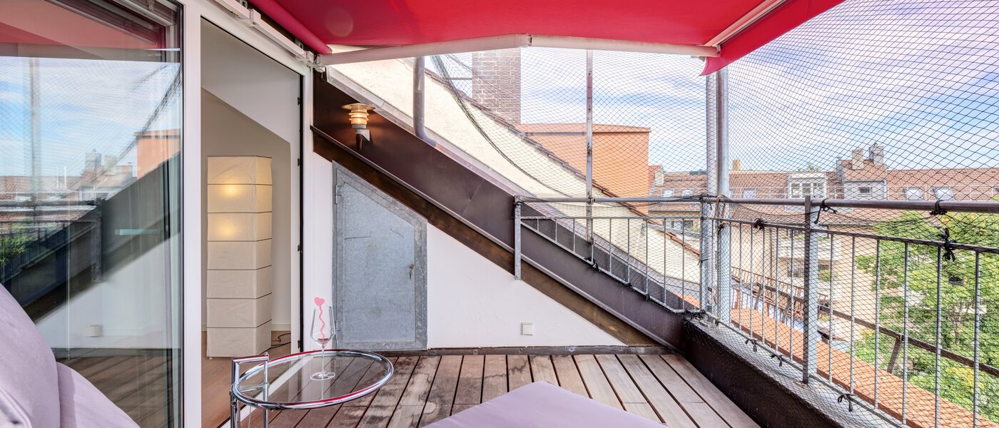 アティック・フラット（屋根裏） München Maxvorstadt 03 ロッジア 14568