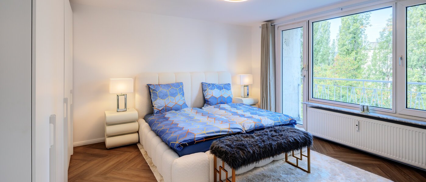 マンション München Schwabing (rechts der Leopoldstraße) 01 寝室 14569