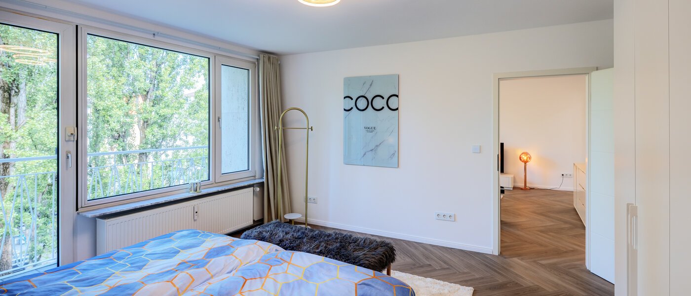 マンション München Schwabing (rechts der Leopoldstraße) 02 寝室 14569