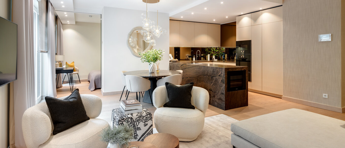 マンション München Maxvorstadt - Museumsviertel 03 リビングエリア 14574