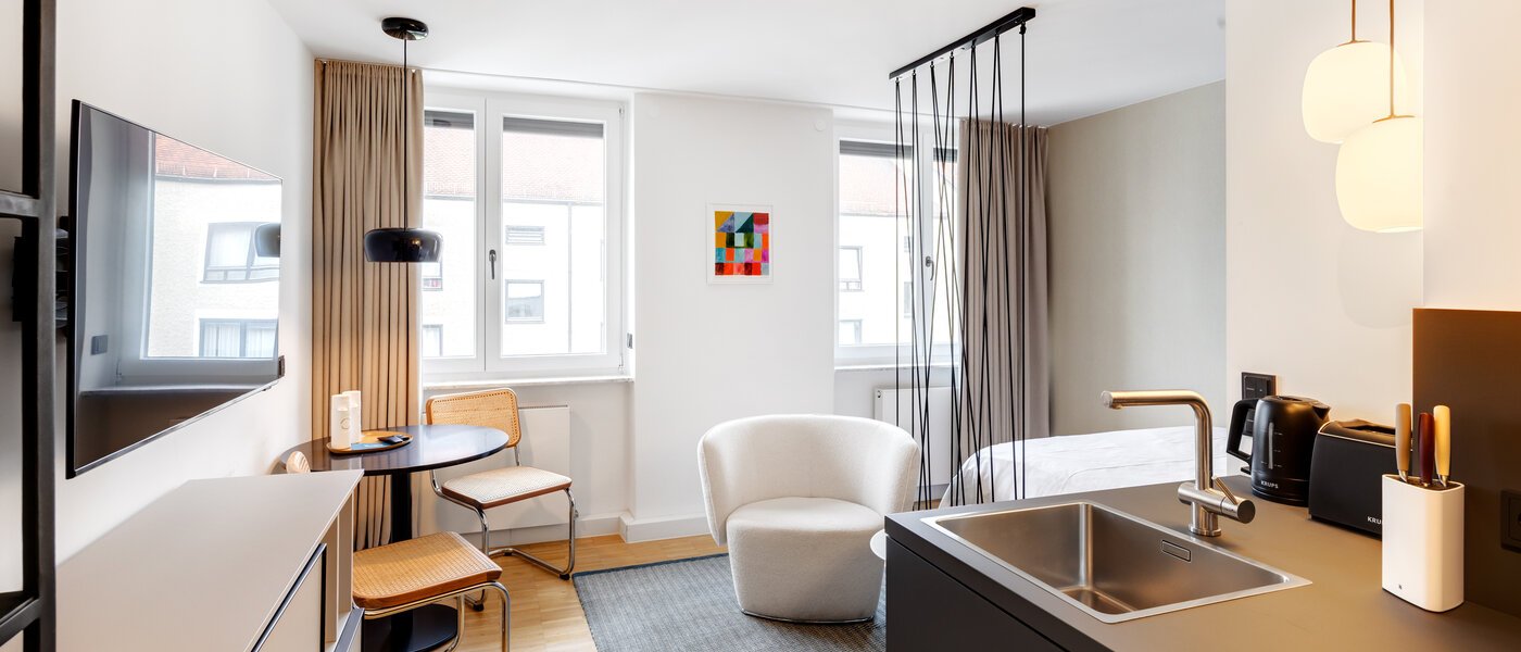 アパルトマン München Schwabing-West (rund um den Hohenzollernplatz) 01 リビングエリア 14592