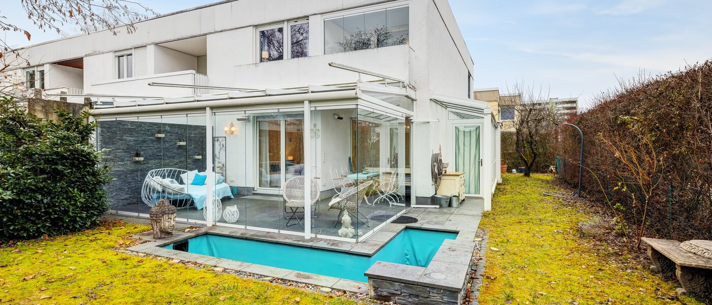 テラスハウス角住宅 Unterhaching 02 庭 14690