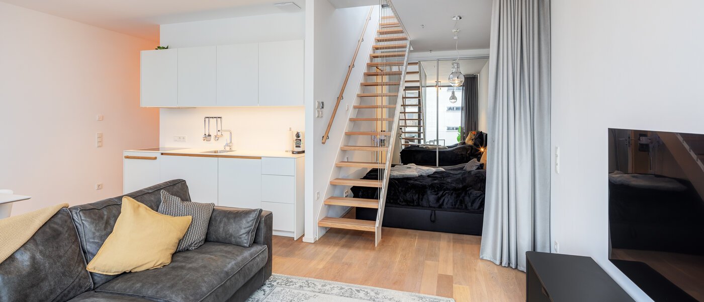 ペントハウス München Neuhausen 06 リビングエリア 14699