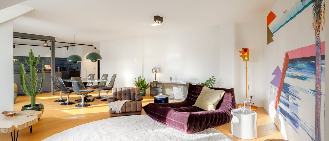 メゾネット・マンション（複数階にわたるマンション） München Glockenbachviertel 05 リビングルーム 14717