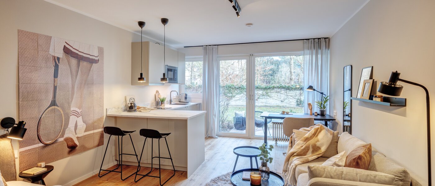 マンション München Schwabing - Alte Heide 01 リビングエリア 14736