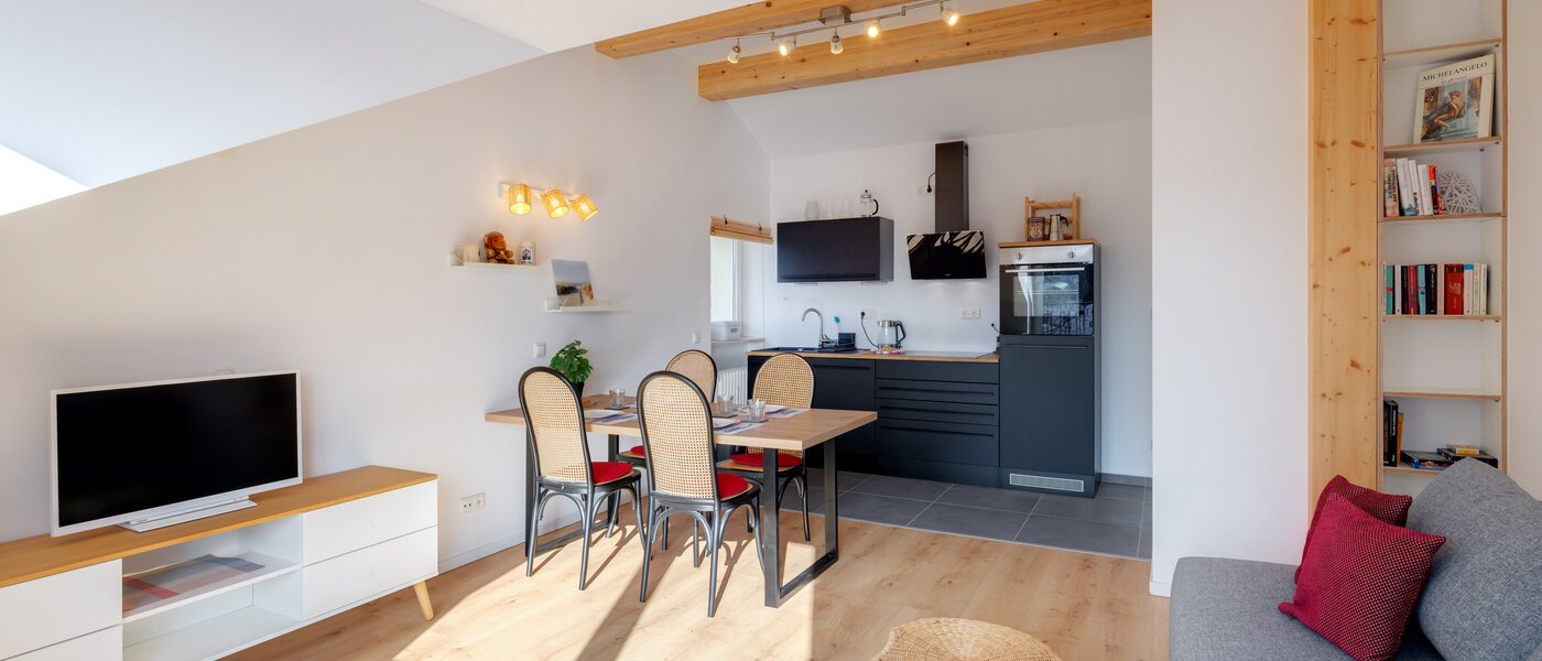 アティック・フラット（屋根裏） Gröbenzell 04 リビングエリア 14746