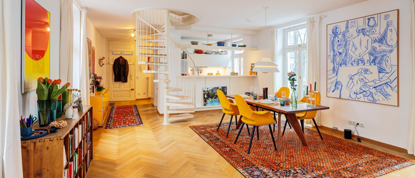 メゾネット・マンション（複数階にわたるマンション） München Schwabing-West 02 リビングエリア 14766